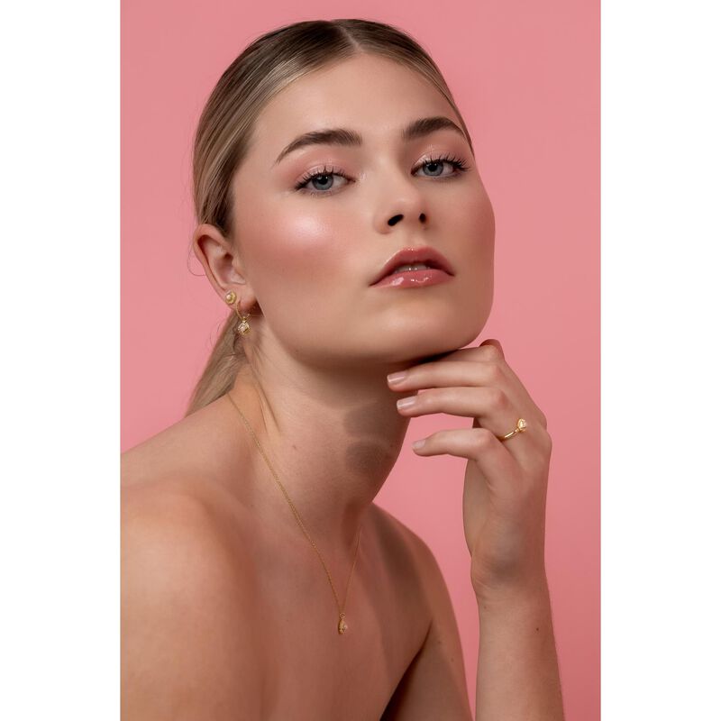 Silk & Steel x Ballantynes Petite Opal Hoop Earrings image number 2